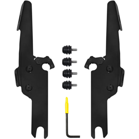 Memphis Shades FLHRS/XS Fats/Slim Windshield Trigger-Lock Complete Mount Kit Motorcycle Accessories