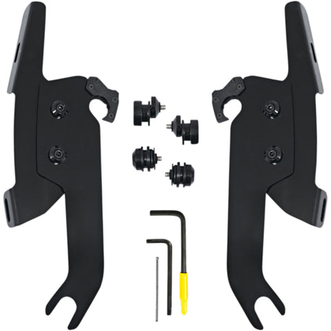 Memphis Shades FLSL Fats/Slim Windshield Trigger-Lock Complete Mount Kit Motorcycle Accessories