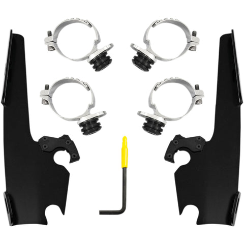 Memphis Shades FXLR Batwing Fairing Trigger-Lock Mounting Kit Motorcycle Accessories