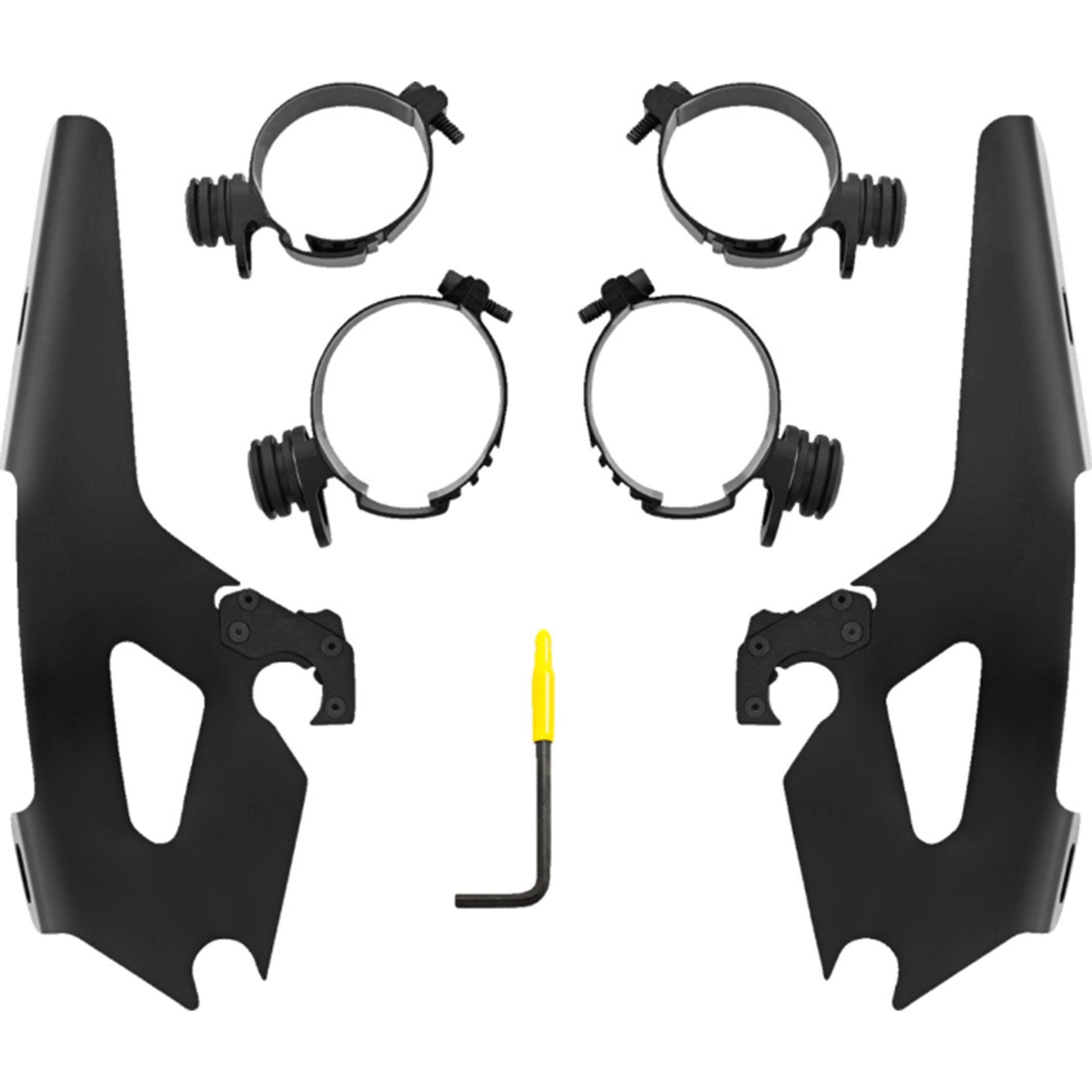 Memphis Shades Low Rider S Windshield Trigger-Lock Mount Kit Motorcycle Accessories-2320