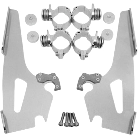Memphis Shades Narrow Windshield Trigger-Lock Complete Mount Kit Motorcycle Accessories