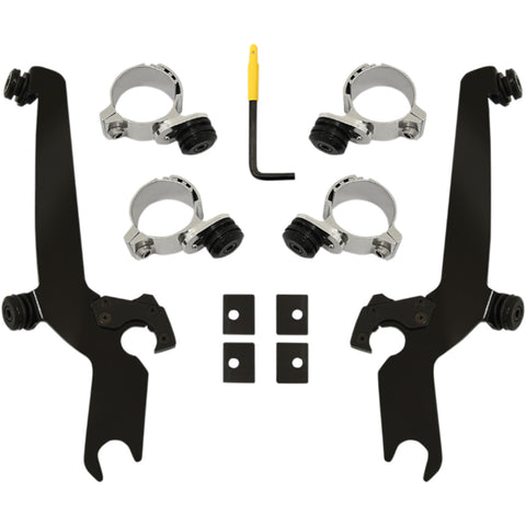 Memphis Shades Rebel No-Tool Trigger-Lock Mount Kit for Sportshield Motorcycle Accessories