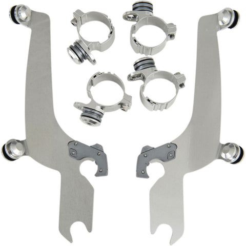 Memphis Shades Sportshield Trigger-Lock Complete Wide Mount Kit Motorcycle Accessories