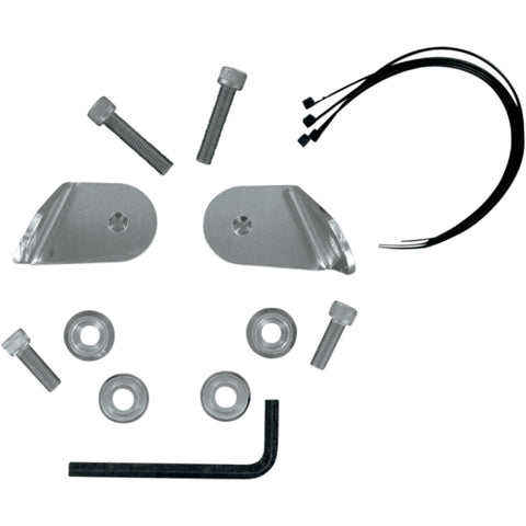 Memphis Shades Turn Signal relocation Hardware for HD covered forks w/o light bar Motorcycle Accessories