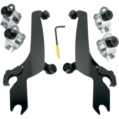 Memphis Shades Wide Sportshield Trigger-Lock Complete Mount Kit Motorcycle Accessories