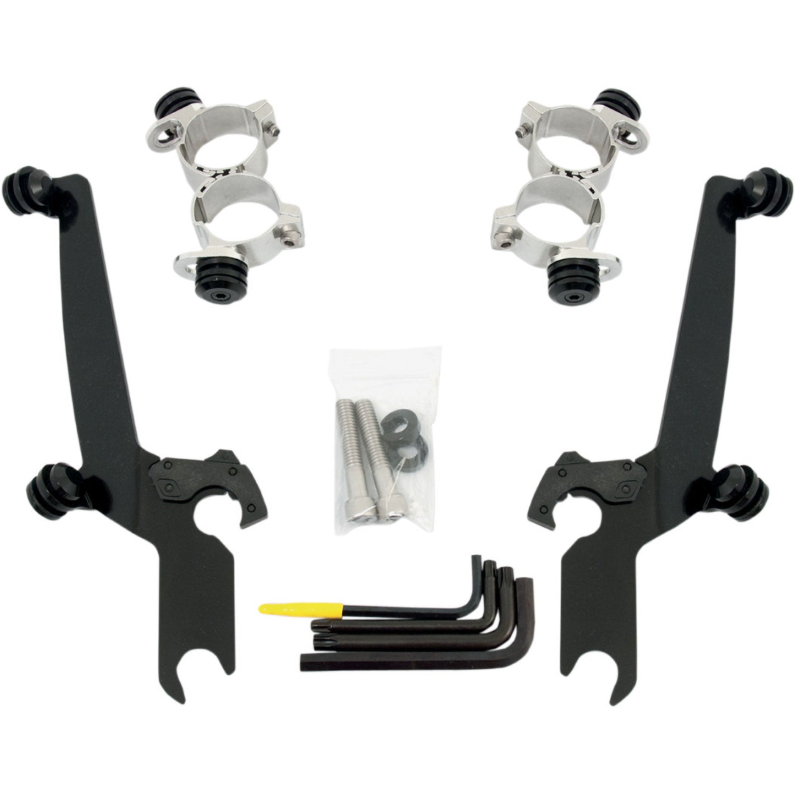 Memphis Shades XL48 Sportshield Trigger-Lock Complete Mount Kit Motorcycle Accessories-2320