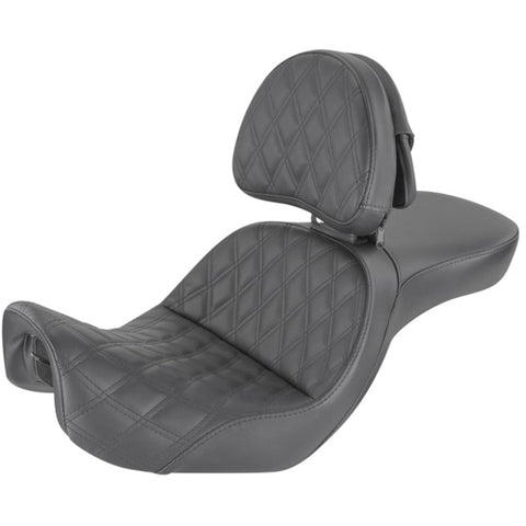 Saddlemen 2006-2017 FXD, FXDWG, FLD Dyna Explorer LS Seat with Driver's Backrest Motorcycle Accessories