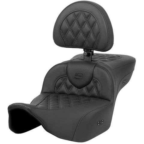 Saddlemen 2024-26 Road Glide / Street Glide | 2023-26 CVO Road Glide / Street Glide Heated RoadSofa LS Ext Reach Seat with Backrest Motorcycle Accessories