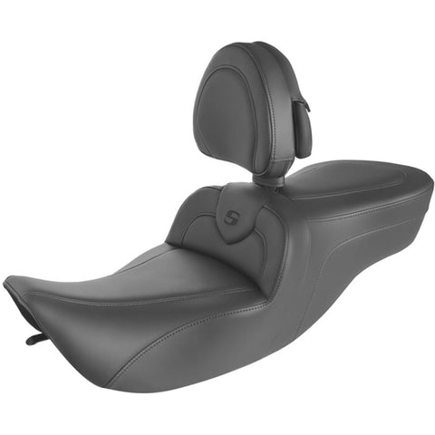 Saddlemen 1997-2007 FLHR, FLHX Roadsofa Seat with Driver's Backrest Motorcycle Accessories
