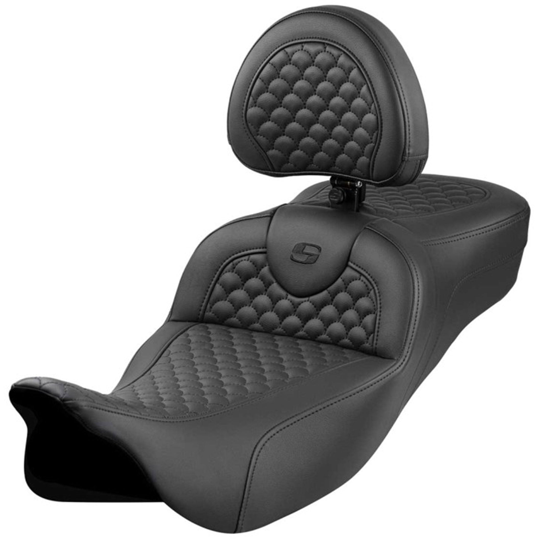 Saddlemen 2008-2024 FLHR, FLHT, FLHX & FLTR Roadsofa DS Ext. Reach Seat w/ Driver's Backrest Motorcycle Accessories-0801