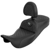 Saddlemen 2008-2024 FLHR, FLHT, FLHX & FLTR Roadsofa DS Ext. Reach Seat w/ Driver's Backrest Motorcycle Accessories
