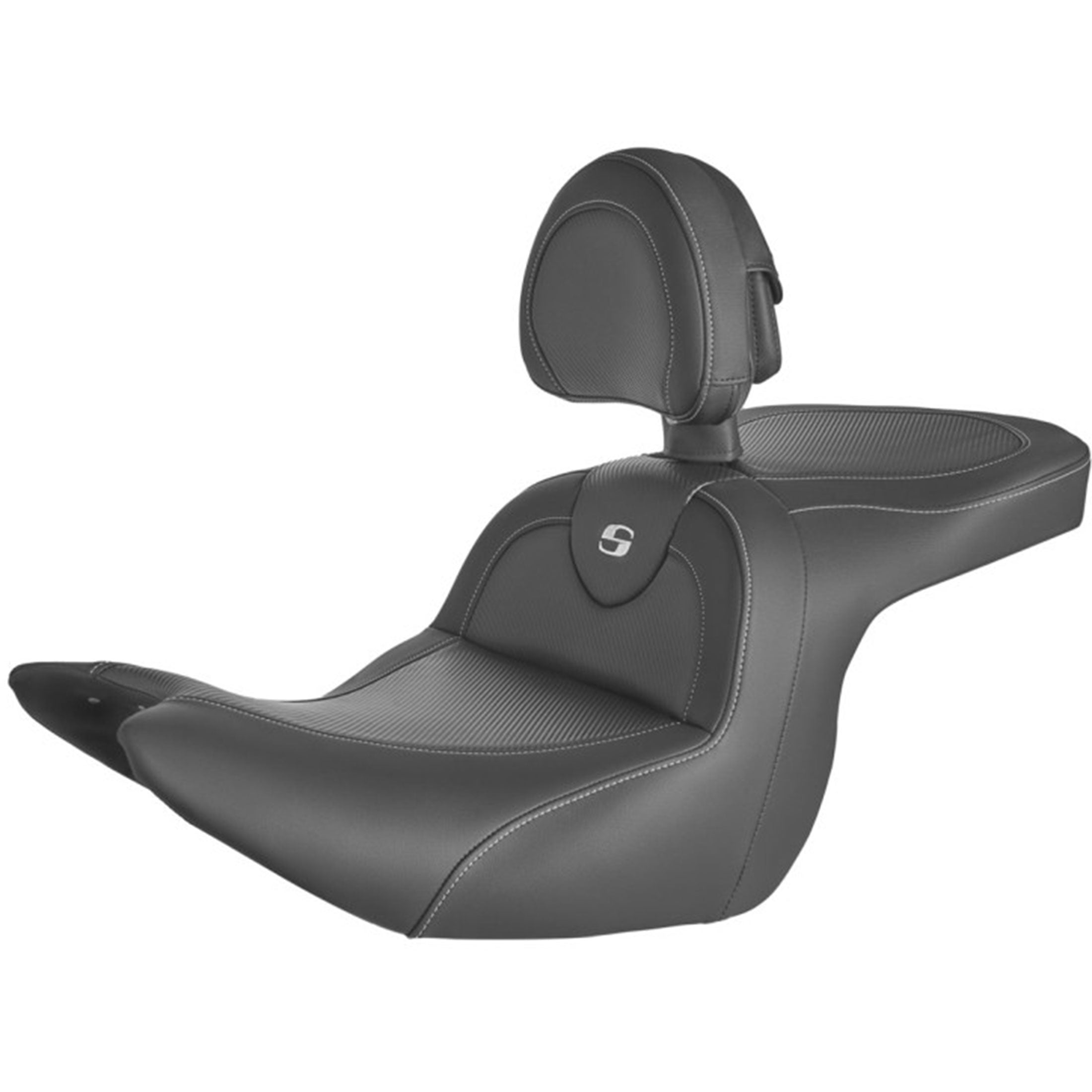 Saddlemen 2018-2025 GL1800 Roadsofa CF Seat with Backrest Motorcycle Accessories-0810
