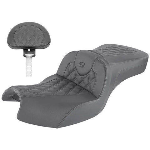 Saddlemen 2020-2025 Challenger, Chieftain PowerPlus Roadsofa LS Seat with Driver's Backrest Motorcycle Accessories