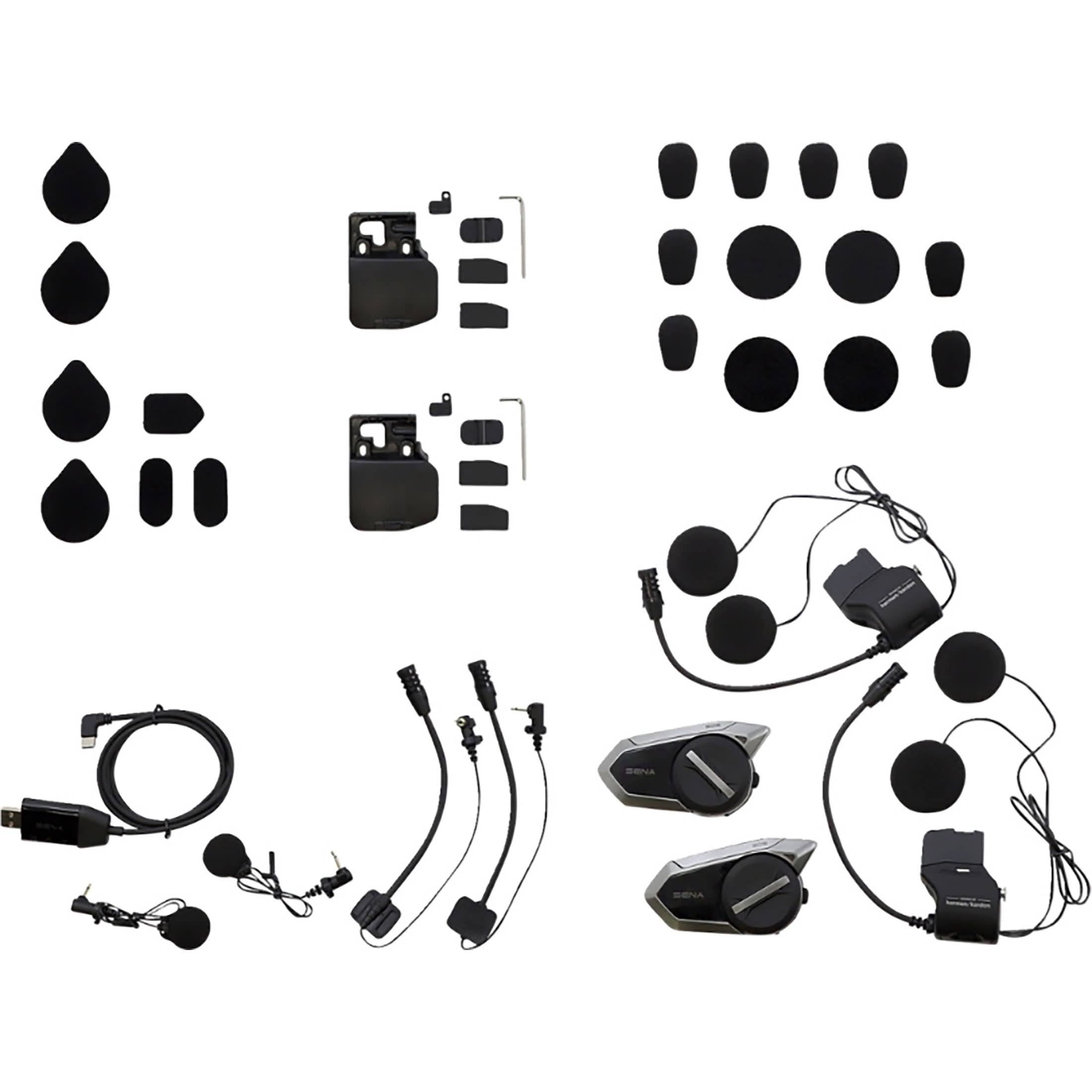 Sena 50S Mesh Intercom Headset Dual Pack Communication Head Set Accessories-4402