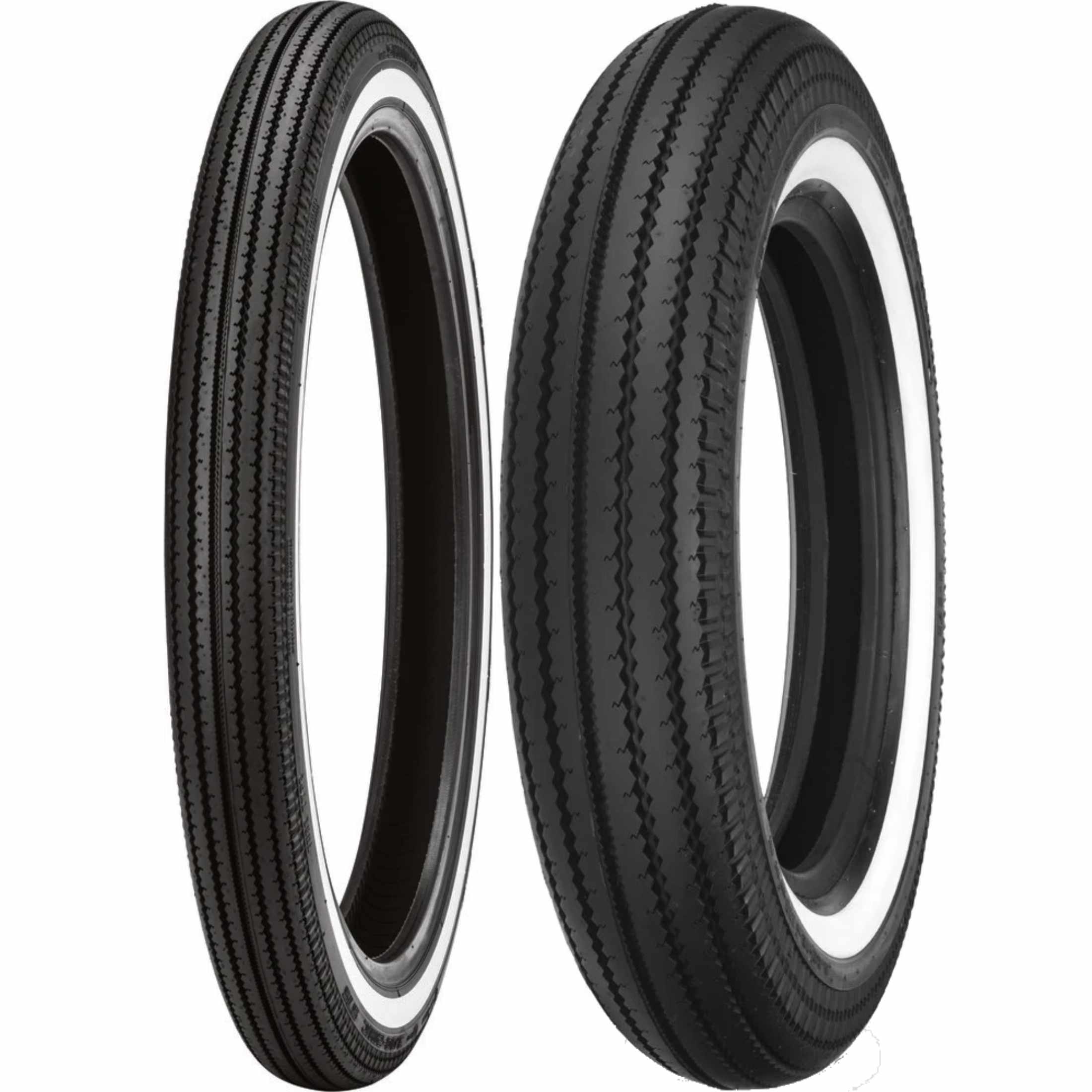 Shinko 270 Super Classic White Wall 18" Front/Rear Street Tires-87-4626