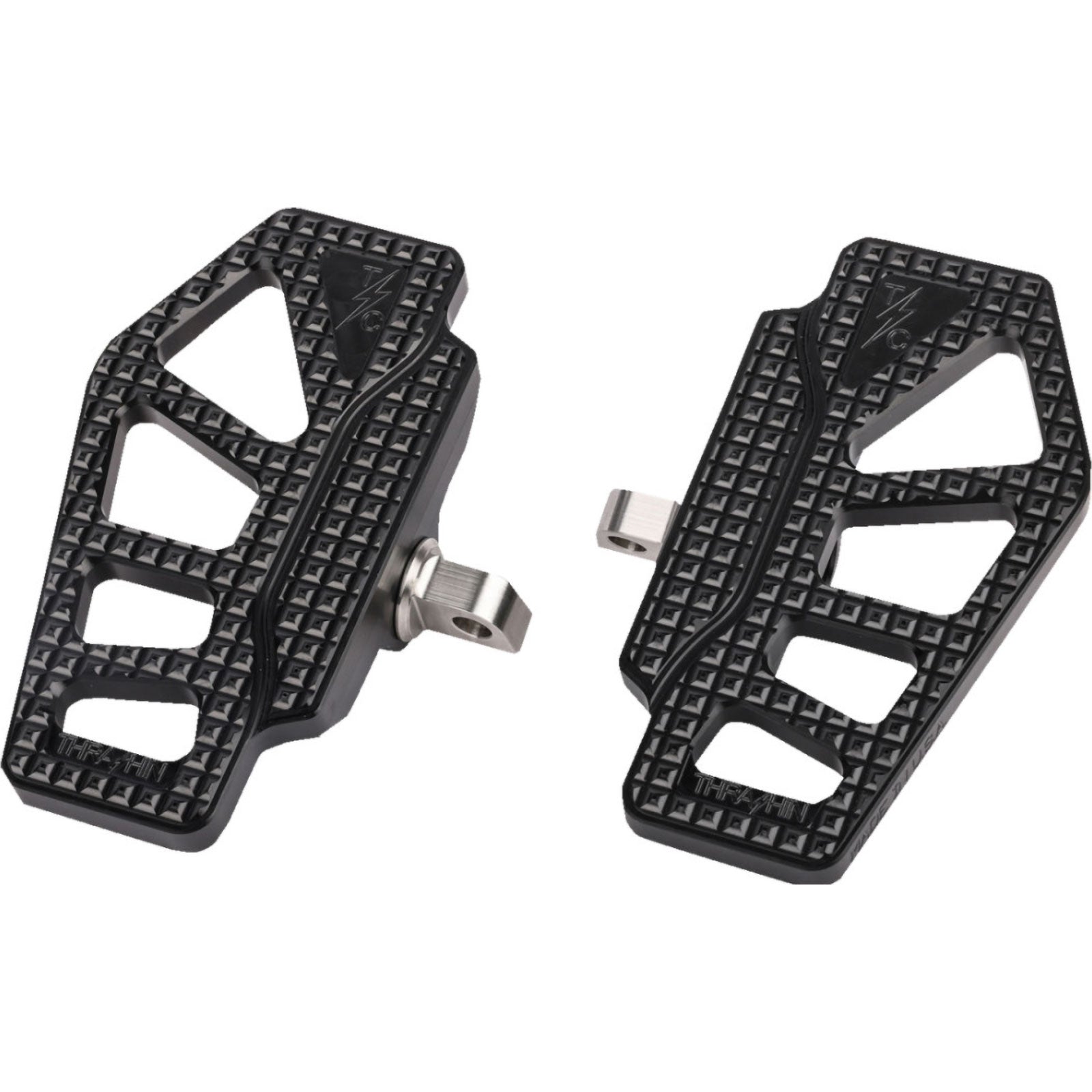 Thrashin Supply Dyna, Sportster, FXR, Softail Apex Mini Floorboards Harley-Davidson Cruiser Footpegs-1621