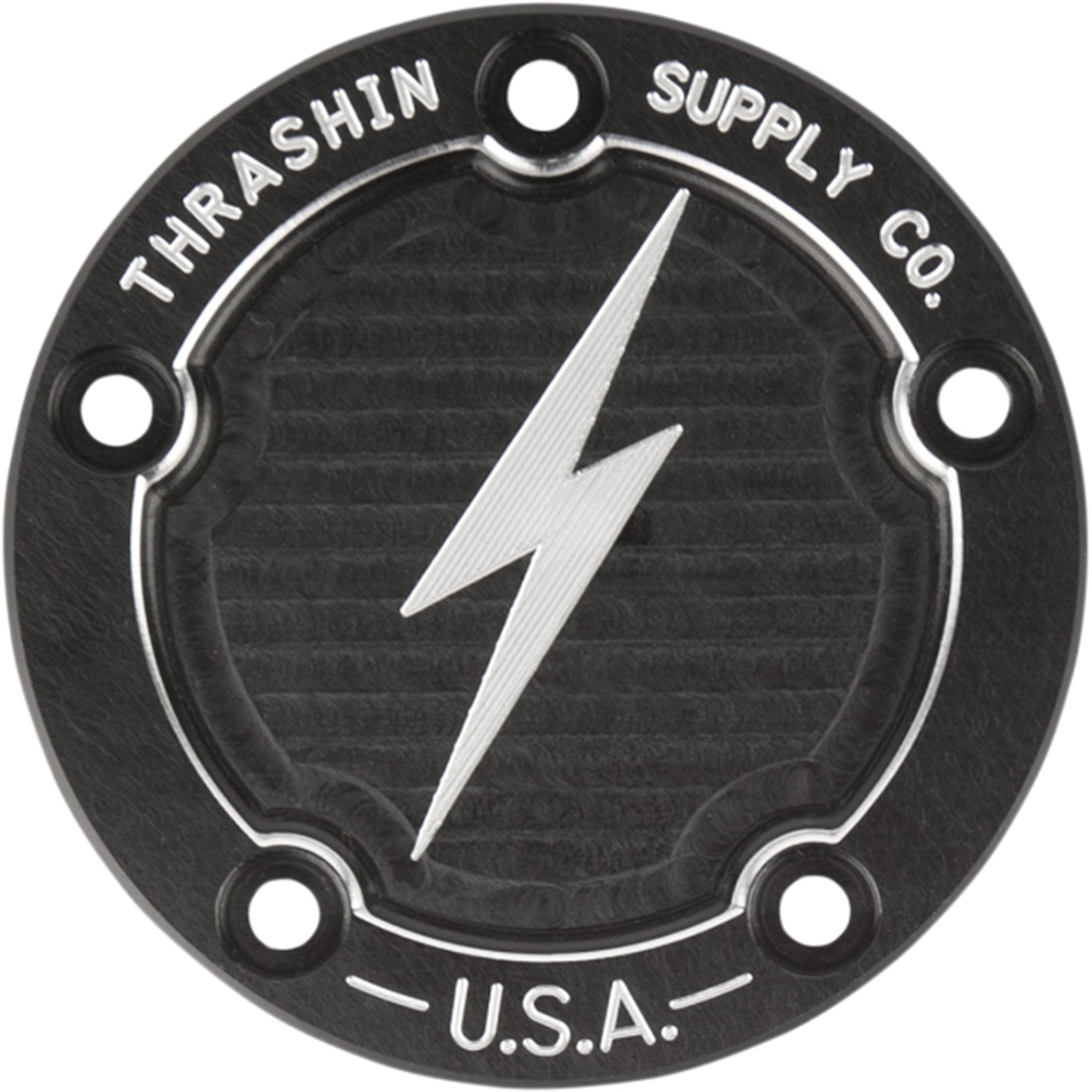 Thrashin Supply Twin Cam 5-Hole Dished Points Cover Harley-Davidson Cruiser Motorcycle Accessories-0940