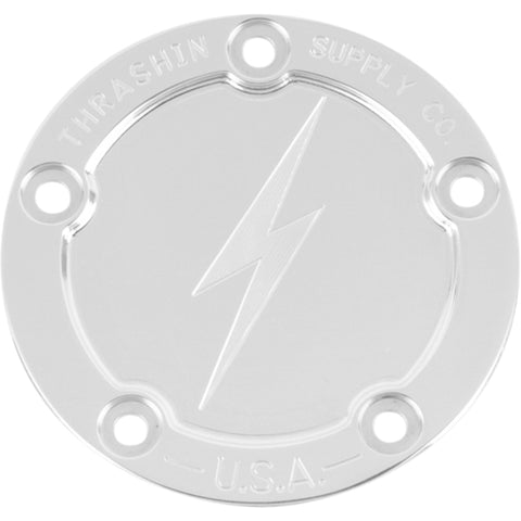 Thrashin Supply Twin Cam 5-Hole Dished Points Cover Harley-Davidson Cruiser Motorcycle Accessories