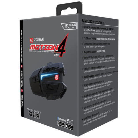 UClear Motion 4 Lite Bluetooth Communication Head Set Accessories