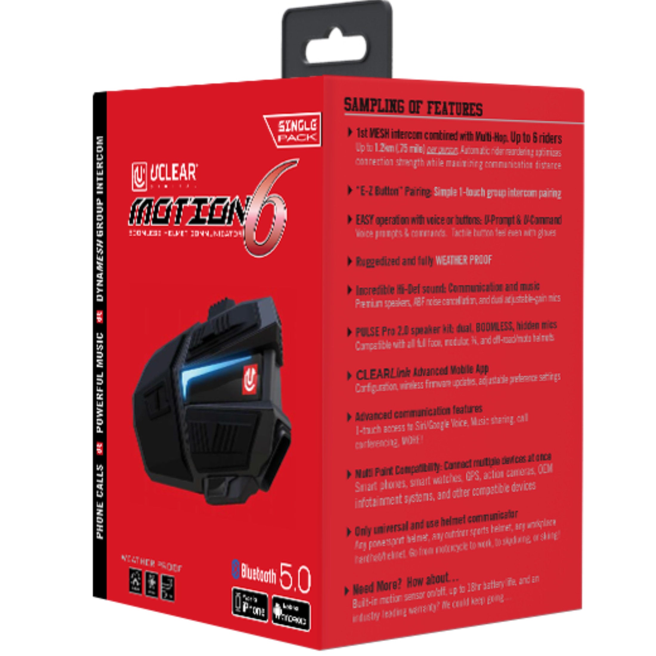 UClear Motion 6 Communication Head Set Accessories-180508