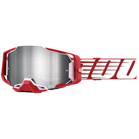 100% Armega Oversized Deep Red Adult Off-Road Goggles