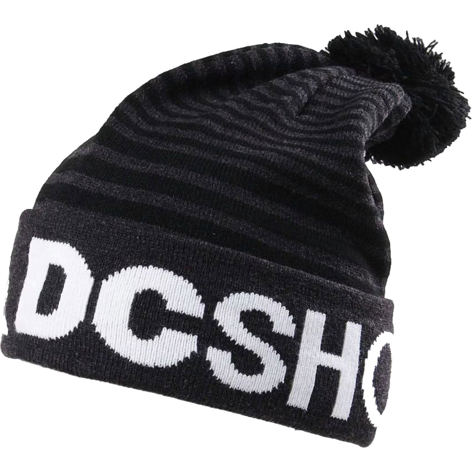 DC Contrast Men's Beanie Hats - Black/Grey