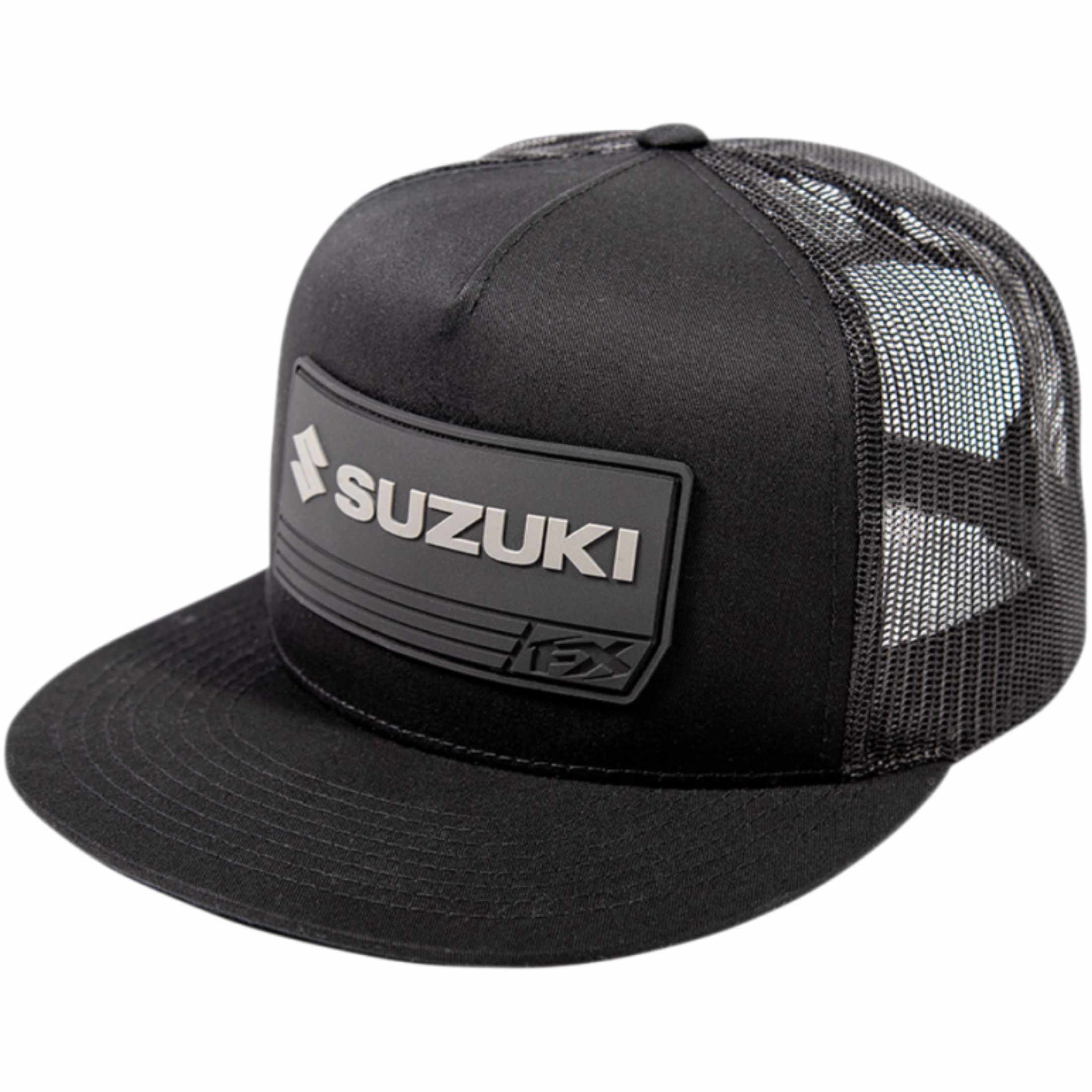 Factory Effex Suzuki 21 Racewear Adult Trucker Adjustable Hats-2501