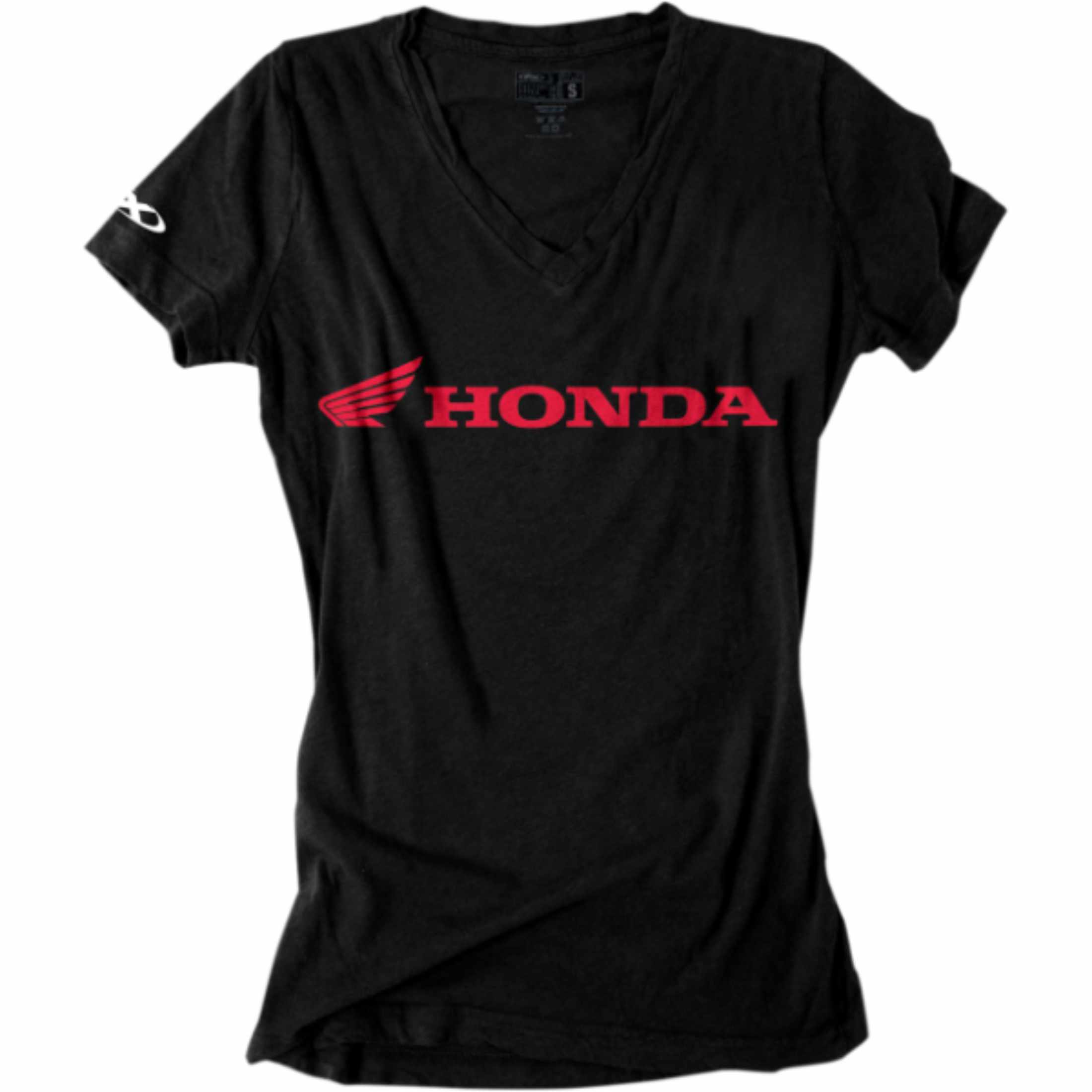 Factory Effex Honda V-Neck Women's Short-Sleeve Shirts-3031