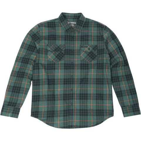 Fasthouse Saturday Night Special Flannel Men's Button Up Long-Sleeve Shirts