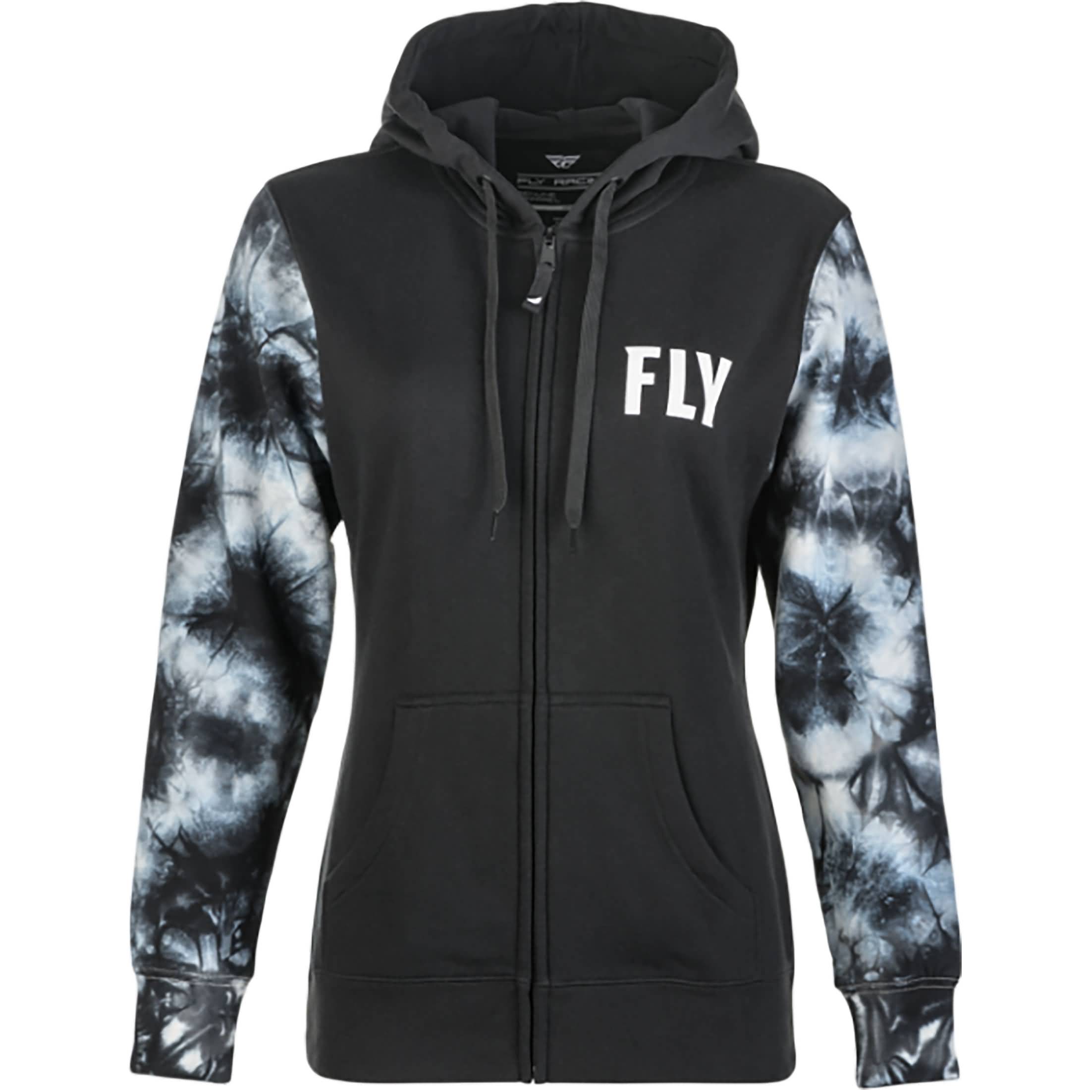 Fly Racing Tie-Dye Women's Hoody Zip Sweatshirts-358