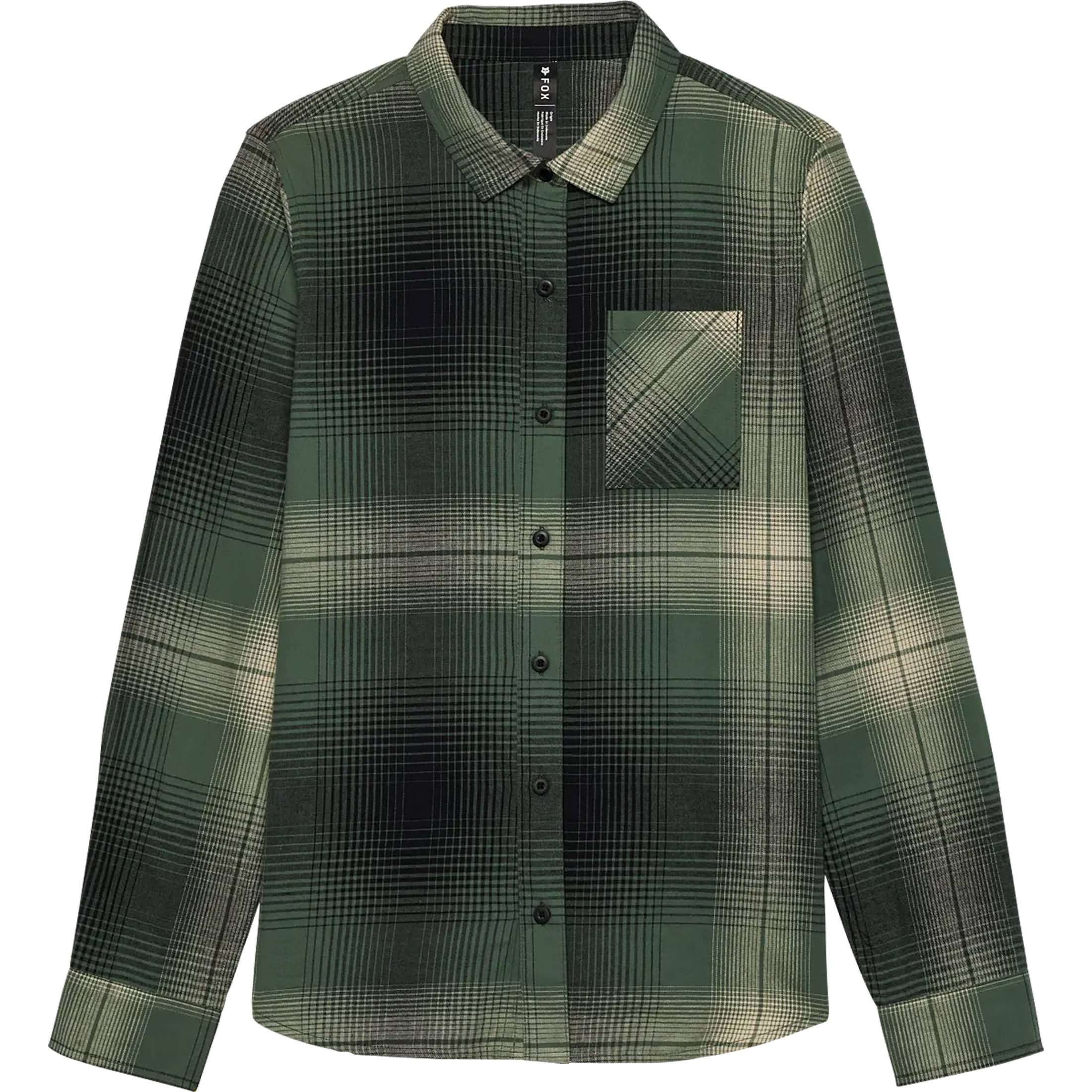 Fox Racing Traildust Flannel Women's Button Up Long-Sleeve Shirts - Heather Green