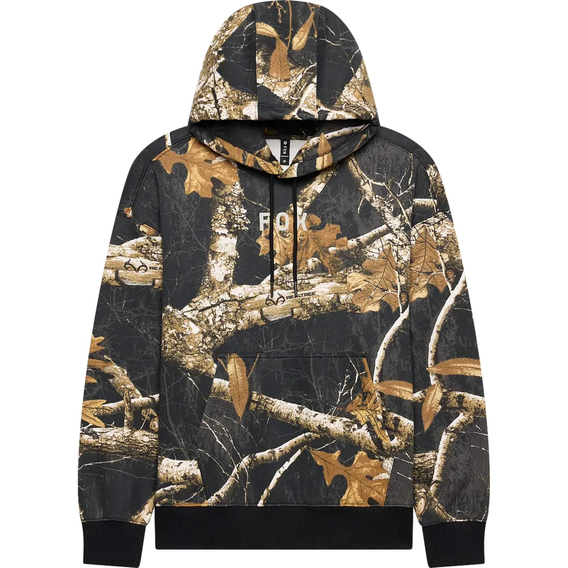 Fox Racing Fox Realtree Fleece Men's Hoody Pullover Sweatshirts - Black / Multi