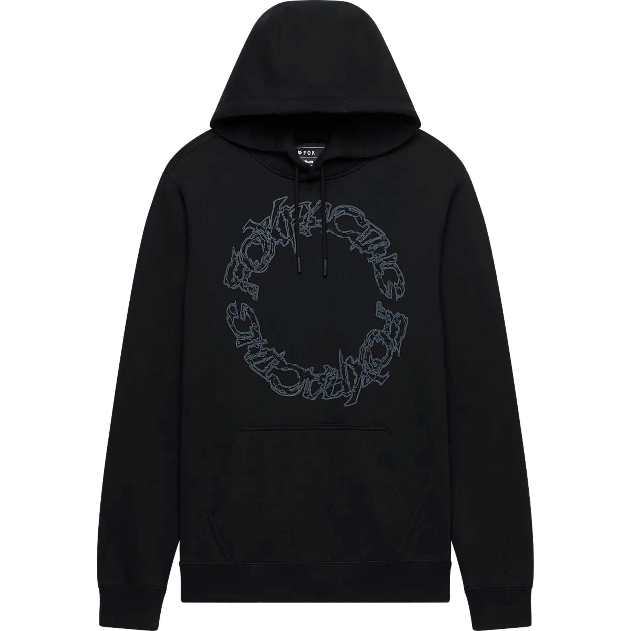Fox Racing Slowburn Men's Hoody Pullover Sweatshirts - Black