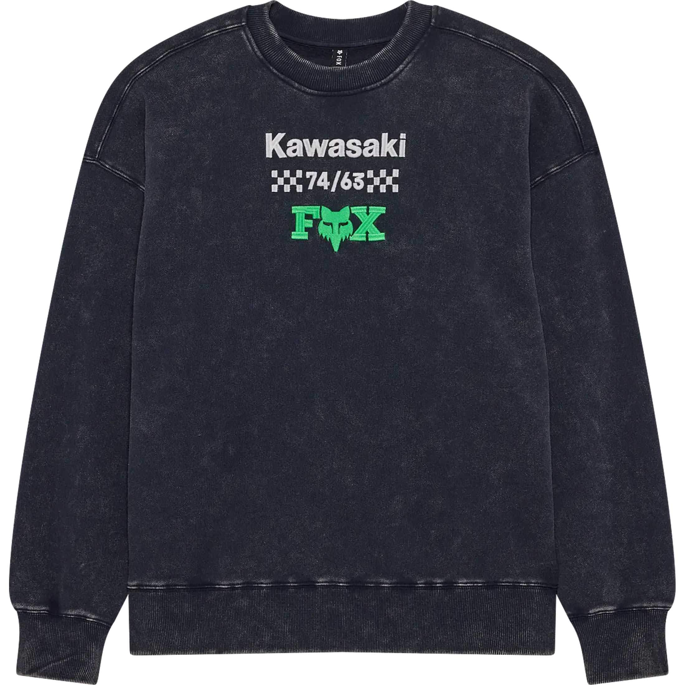 Fox Racing Kawi Heavyweight Fleece Crew Men's Sweater Sweatshirts - Midnight Blue