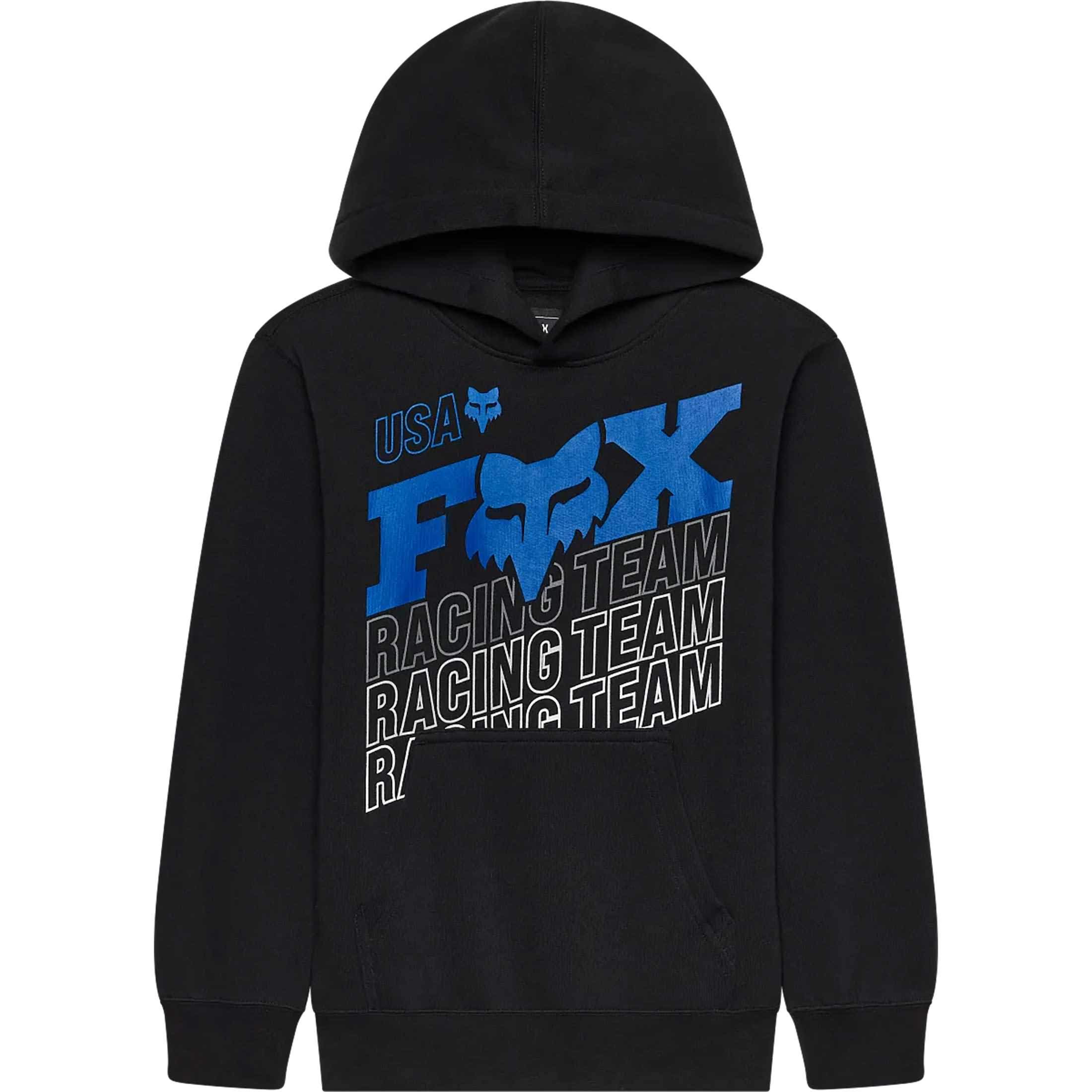 Fox Racing Coldpress Fleece Youth Hoody Pullover Sweatshirts - Black
