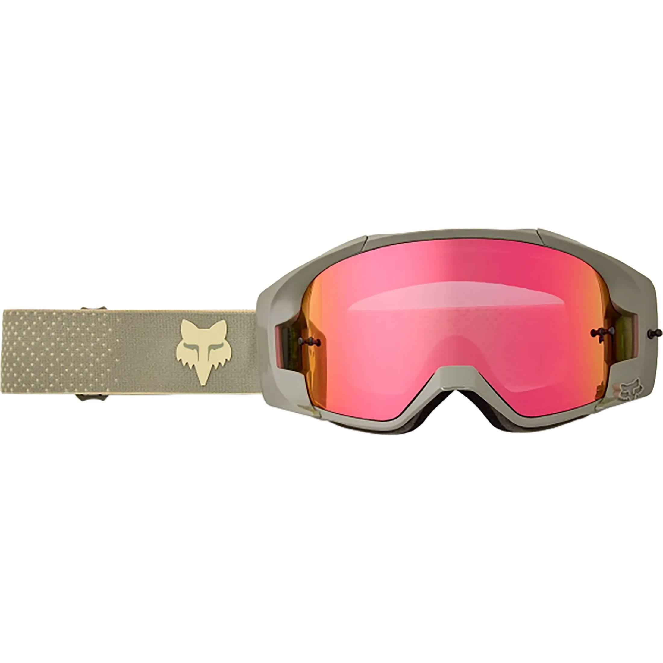 dirt bike goggles fox Fox Racing Vue Core Vivid Goggles-Cream