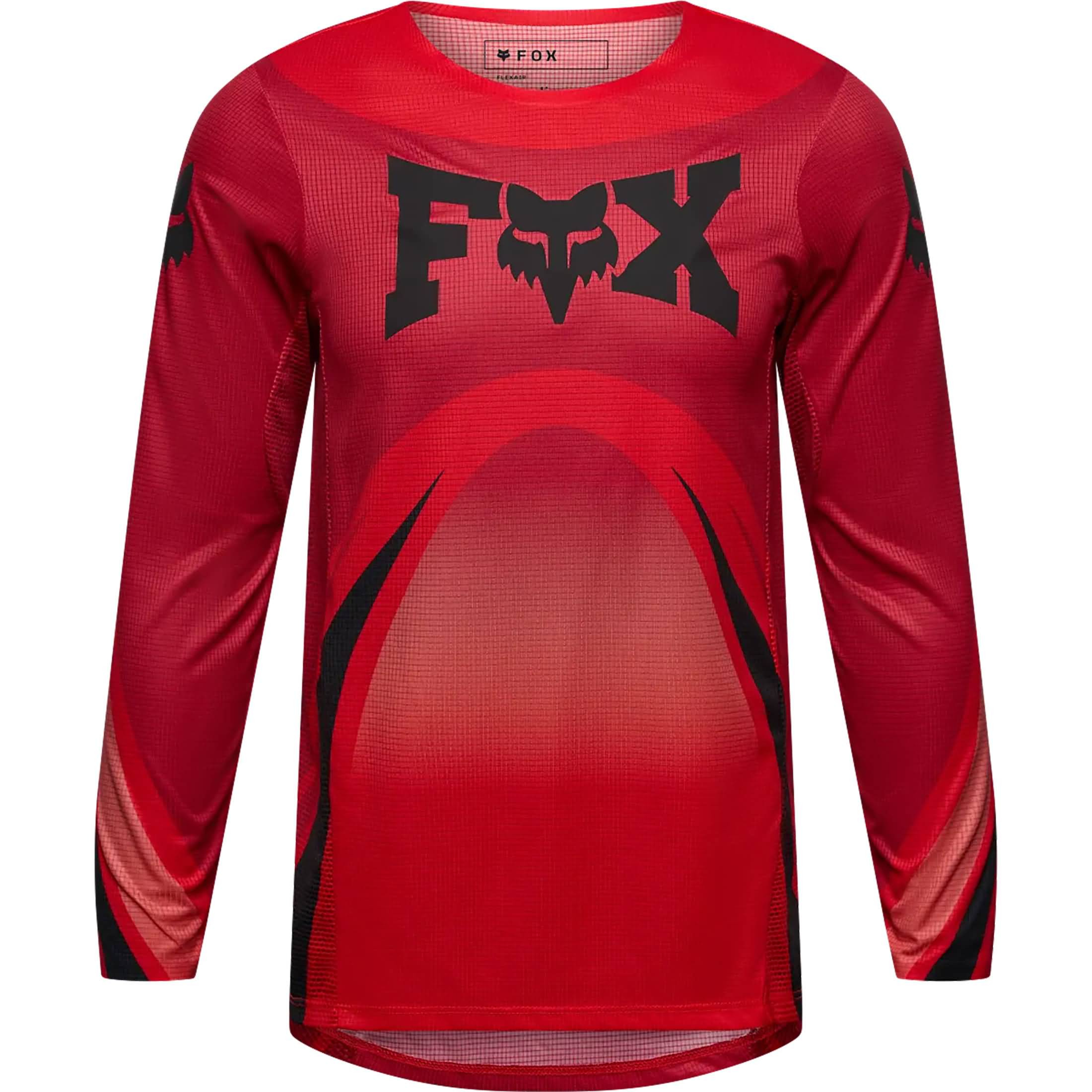 Fox Racing Flexair Arc LS Youth Off-Road Jerseys - Chili Red