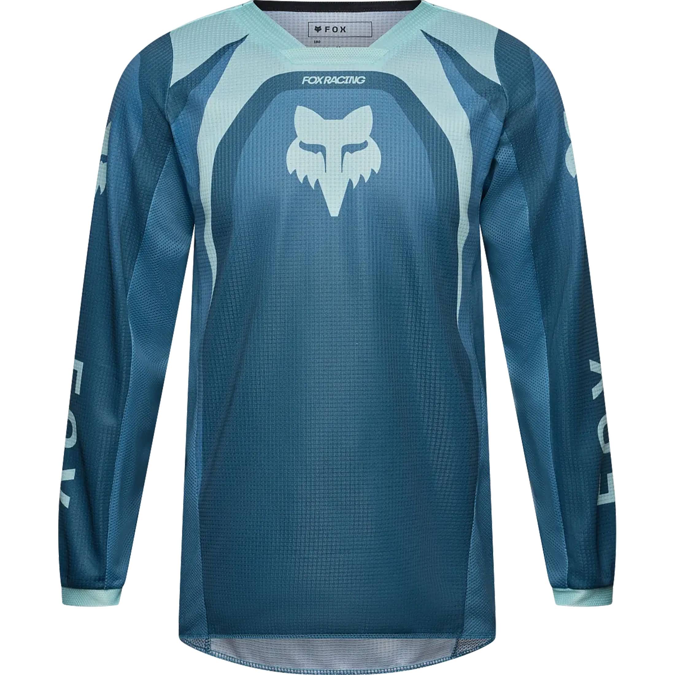 Fox Racing 180 Frame LS Youth Girls Off-Road Jerseys - Deep Blue