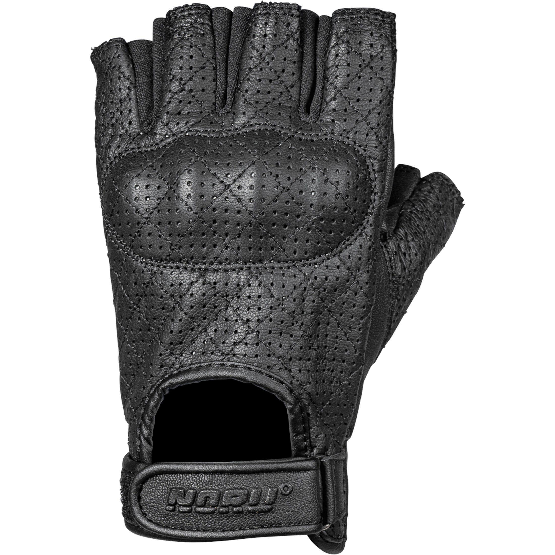 Noru  Kote Fingerless Leather Men's Street Gloves-9034