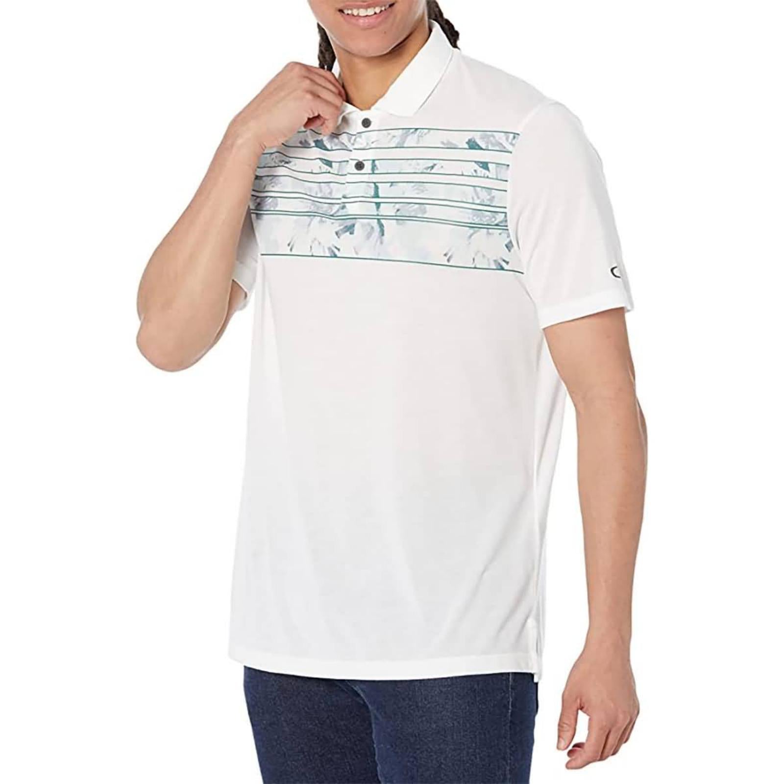 Oakley Azalea Stripe Men's Polo Shirts-FOA403093