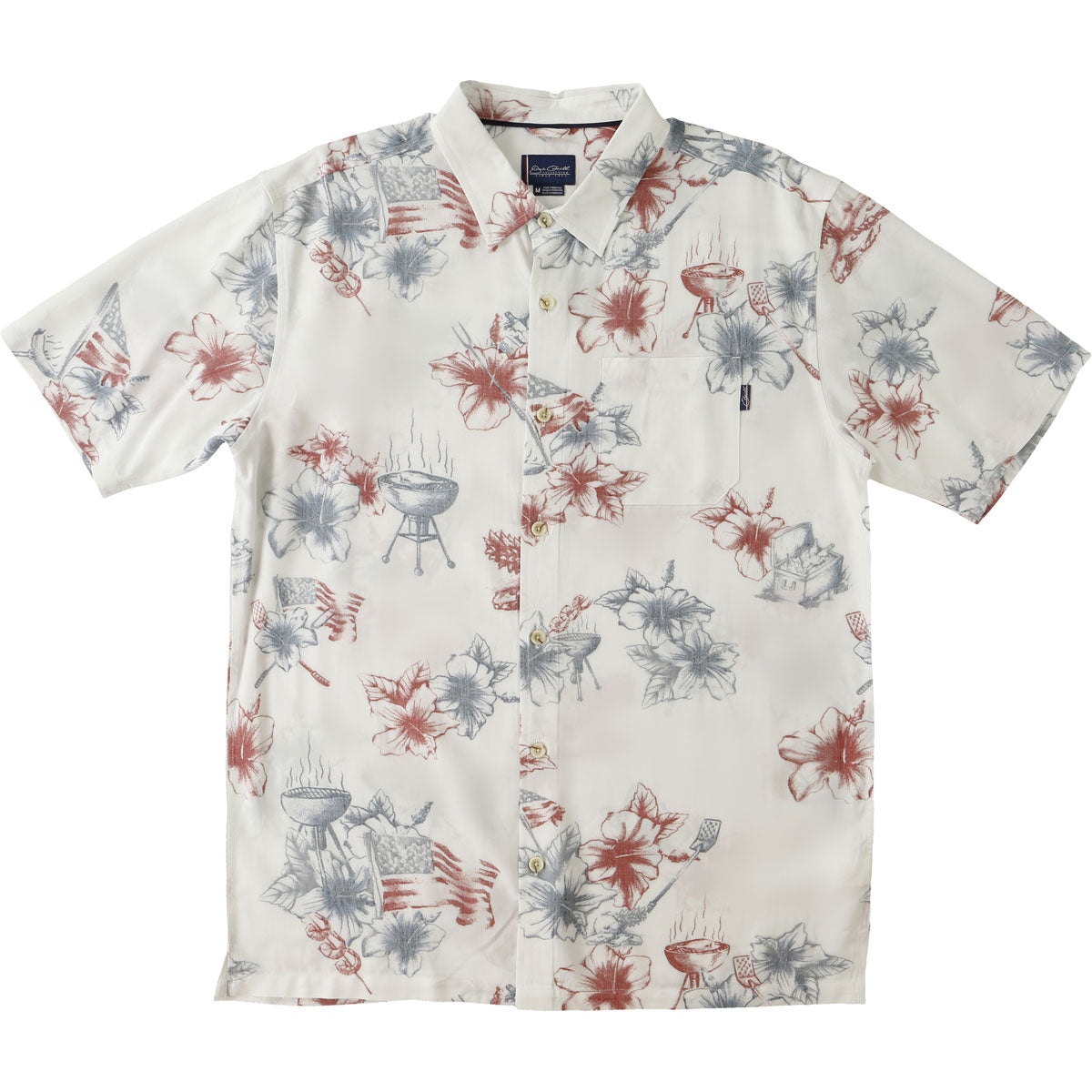 O'Neill Jack O'Neill Grill Master Men's Button Up Short-Sleeve Shirts - White