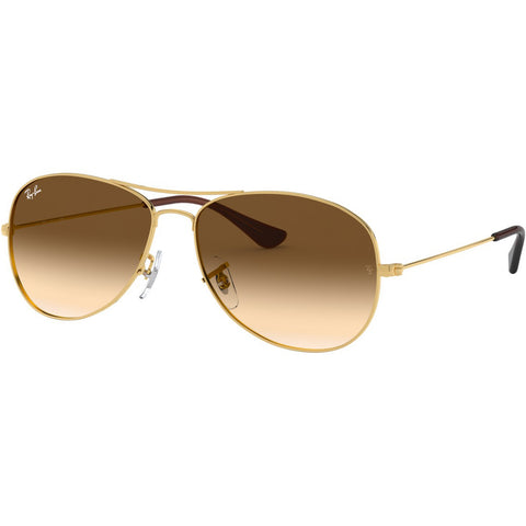 Ray-Ban Cockpit Adult Aviator Sunglasses (Refurbished, Without Tags)