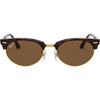Ray-Ban Clubmaster Oval Adult Lifestyle Polarized Sunglasses (Brand New)