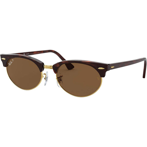 Ray-Ban Clubmaster Oval Adult Lifestyle Polarized Sunglasses (Brand New)