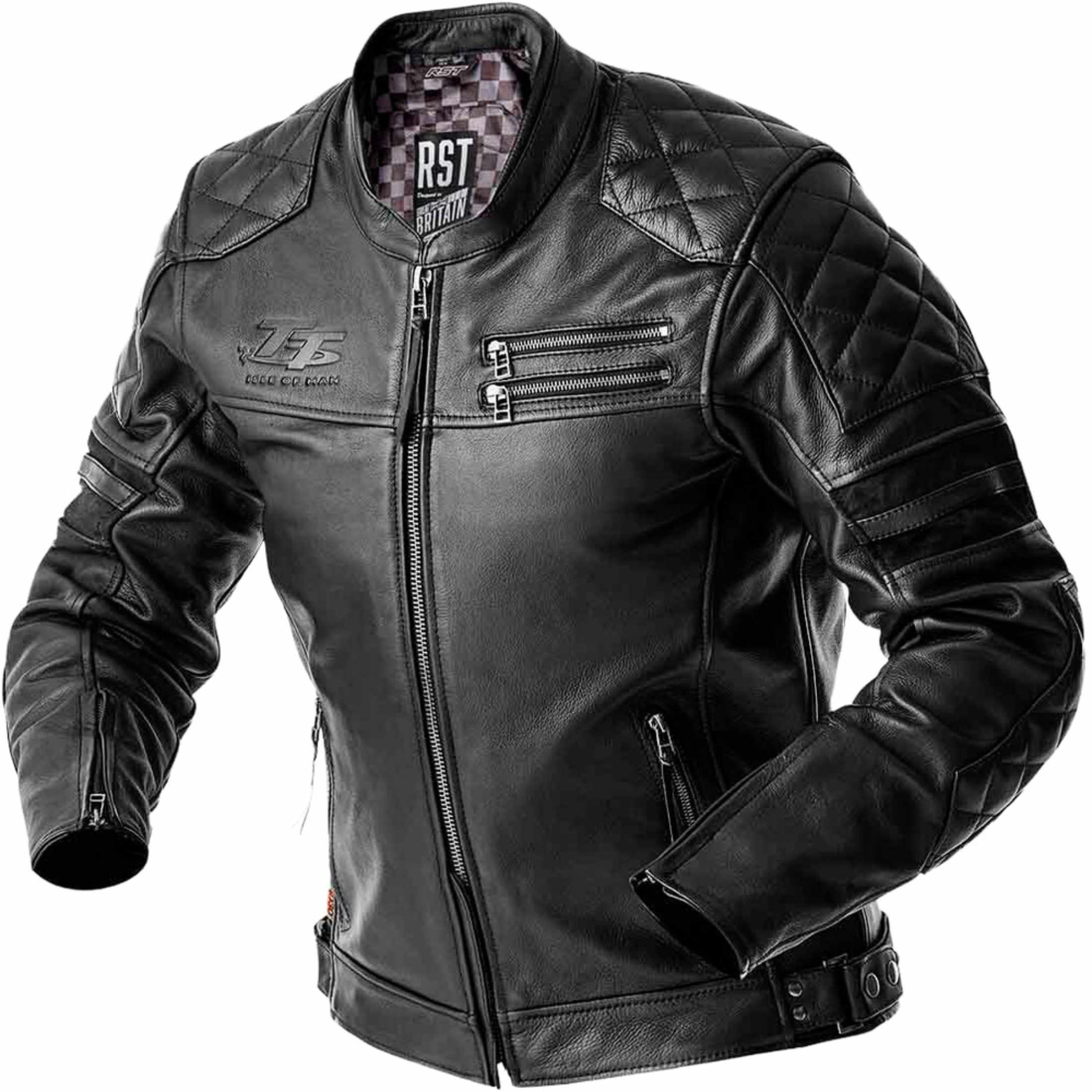 RST Hillberry D3O Leather Men's Cruiser Jackets-556