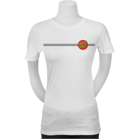 Santa Cruz Classic Dot Fitted Youth Girls Short-Sleeve Shirts (Brand New)