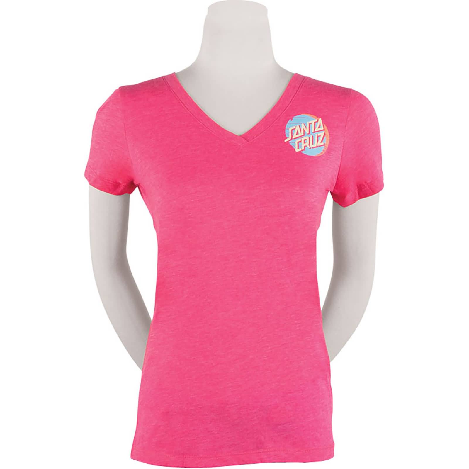 Santa Cruz  Drift Dot Fitted V-Neck Youth Girls Short-Sleeve Shirts-44153446