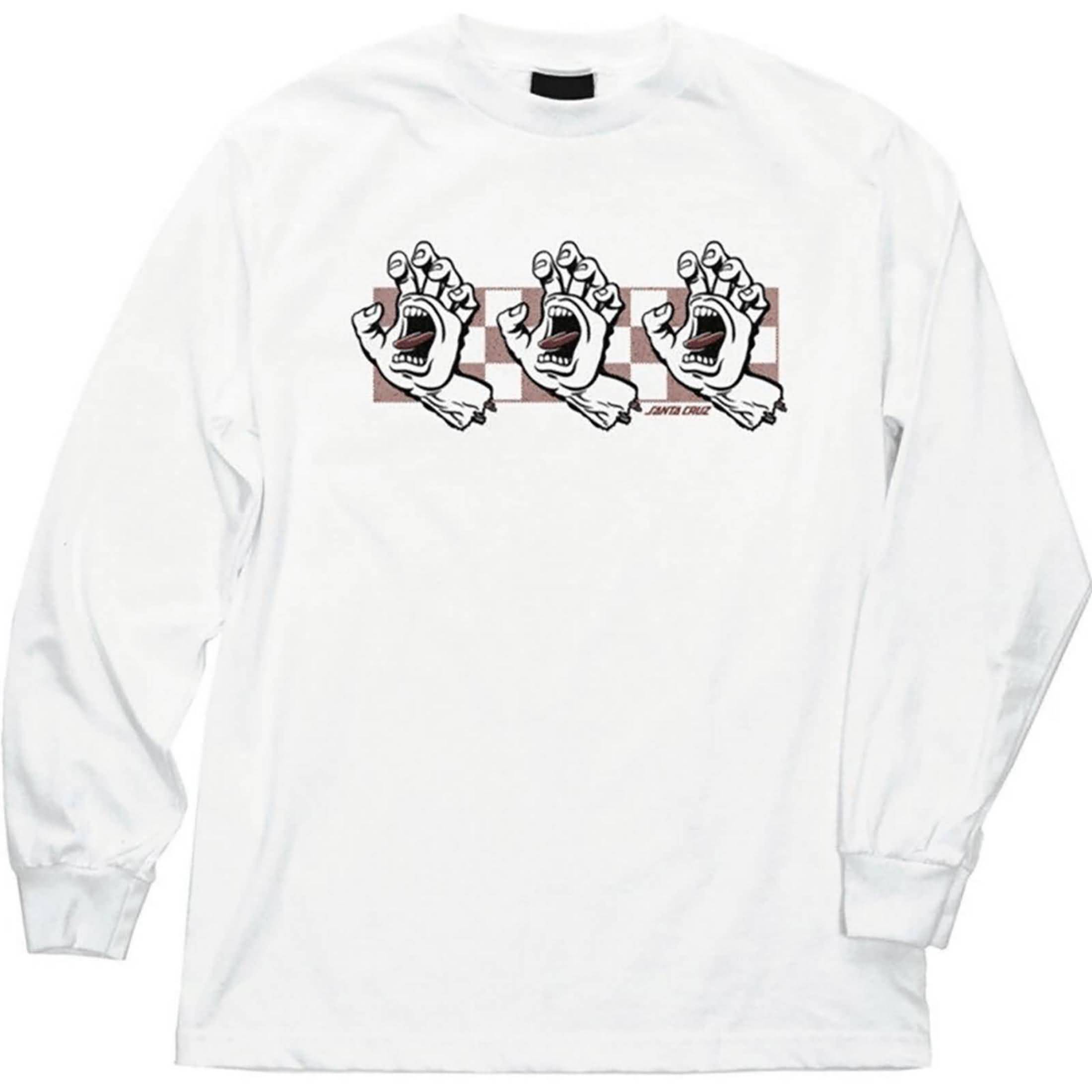 Santa Cruz Contest Hand Eco Regular Men's Long-Sleeve Shirts-44155272