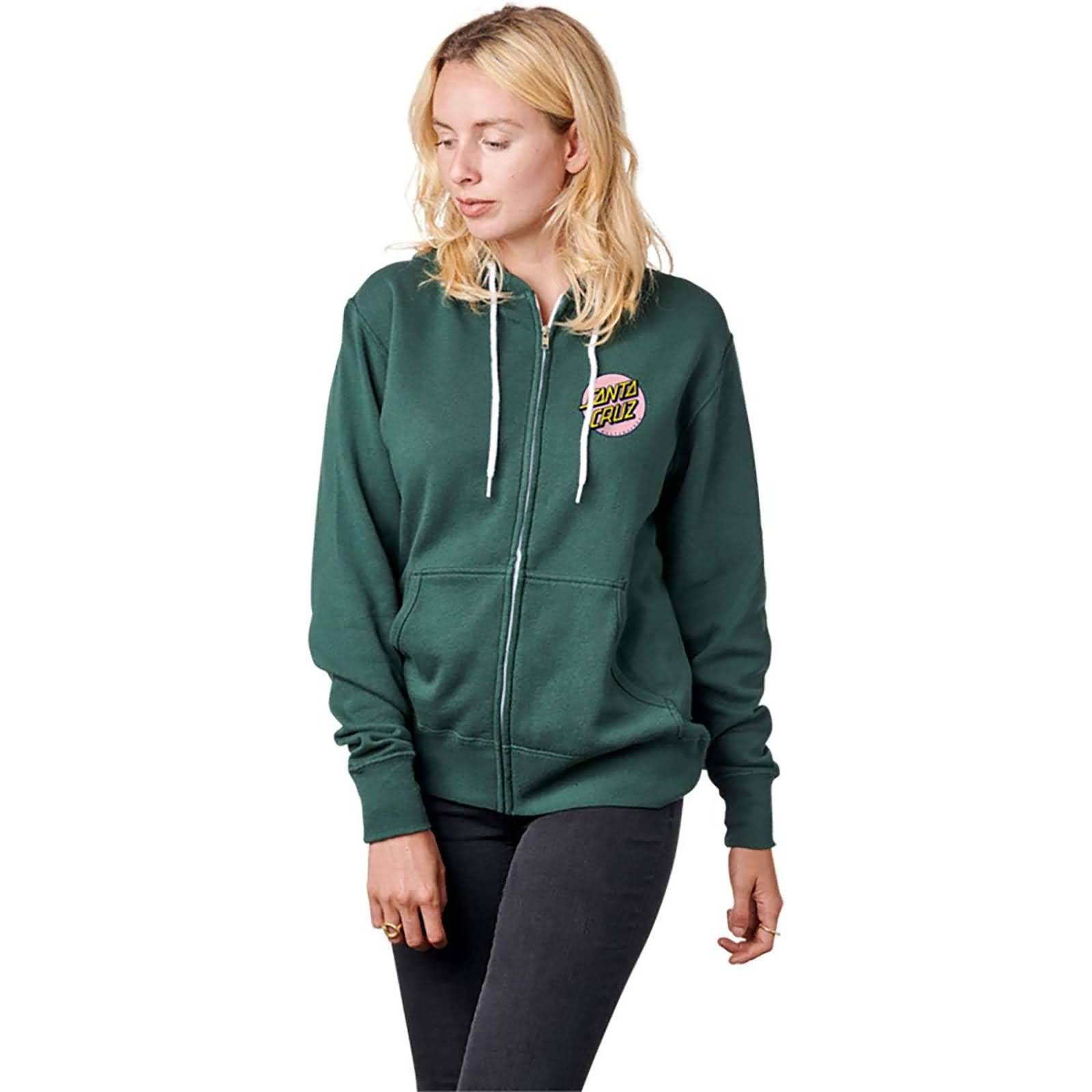 Santa Cruz Other Dot LW Women's Hoody Zip Sweatshirts-44251345