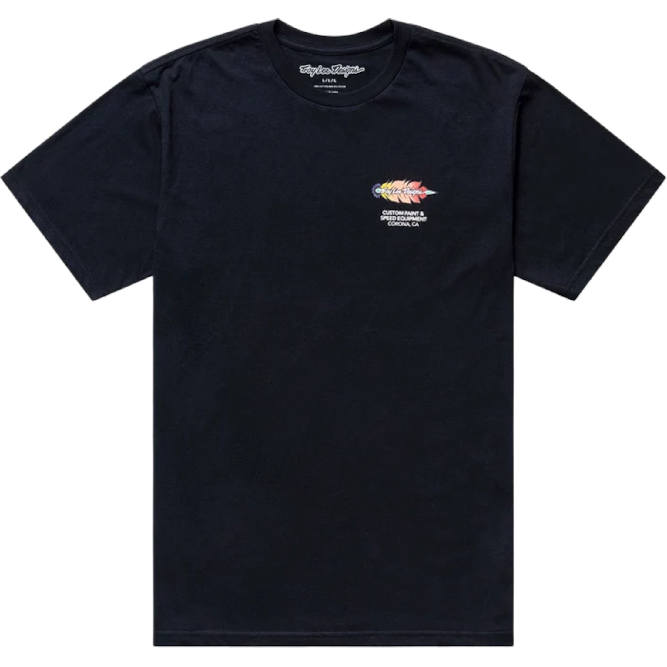 Troy Lee Designs Feathers Men's Short-Sleeve Shirts - Black / Black